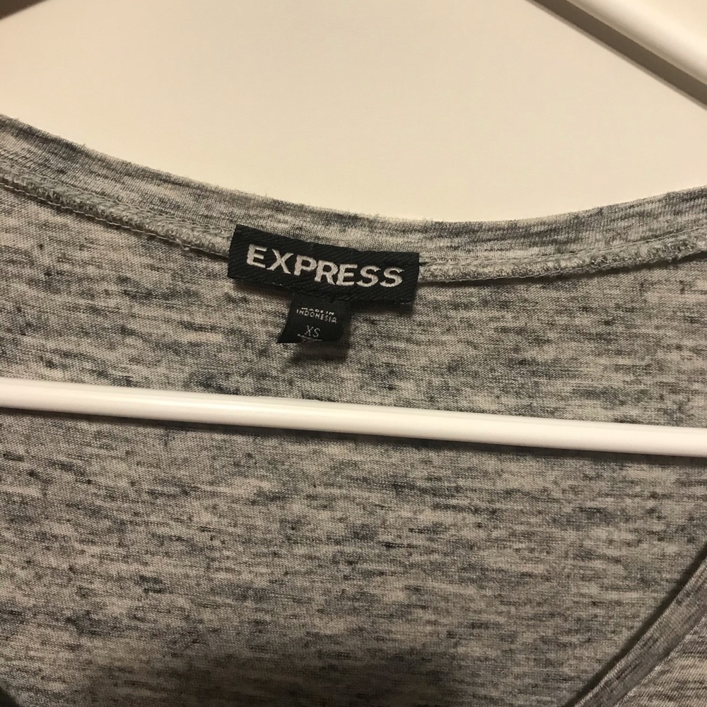 EXRESS form-fitting gray dress. XS